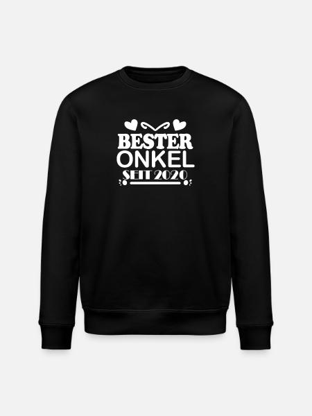 Bester Onkel seit 2020 - Stanley/Stella Unisex Bio-Sweatshirt ROLLER - Schwarz