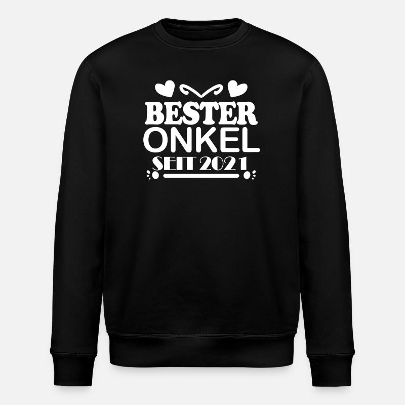 Bester Onkel seit 2021 - Stanley/Stella Unisex Bio-Sweatshirt ROLLER - Schwarz