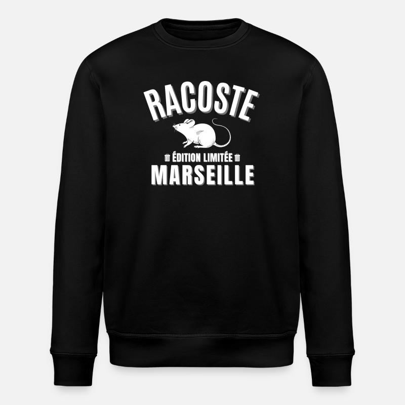 Marseille, Marseillais, Marseille humour - Sweat bio ROLLER Stanley/Stella Unisexe - noir
