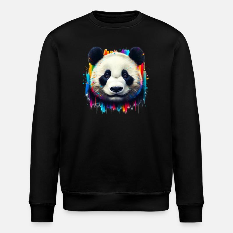 Panda - Sweat bio ROLLER Stanley/Stella Unisexe - noir