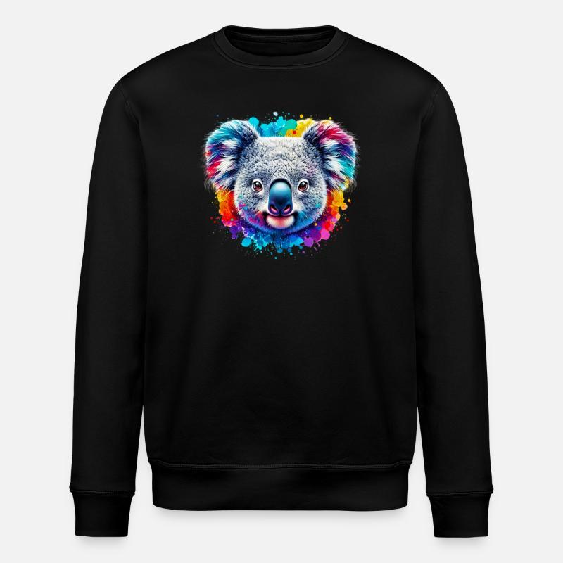 Koala - Stanley/Stella ROLLER Unisex Organic Sweatshirt - black