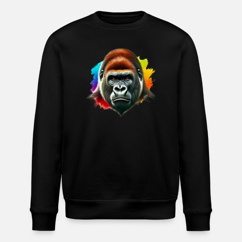 Gorilla - Stanley/Stella ROLLER Unisex Organic Sweatshirt - black