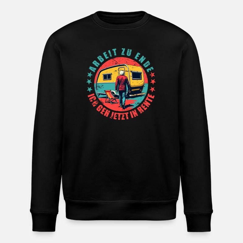 Rentner im Ruhestand - Stanley/Stella Unisex Bio-Sweatshirt ROLLER - Schwarz