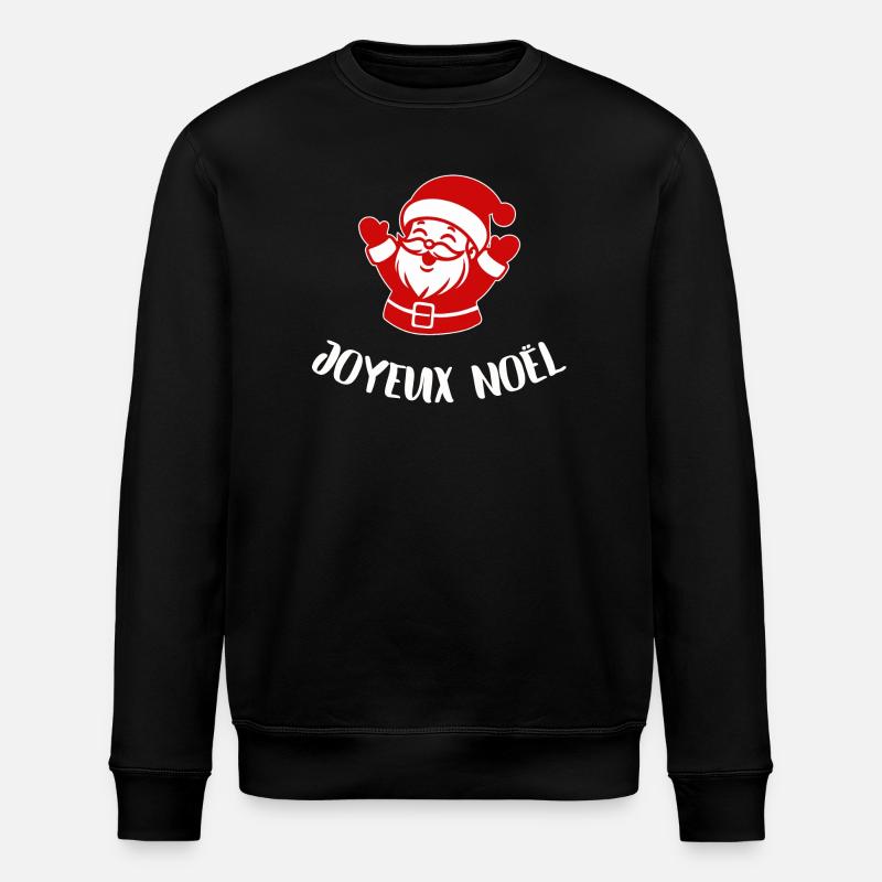 Frohe Weihnachten - Stanley/Stella Unisex Bio-Sweatshirt ROLLER - Schwarz