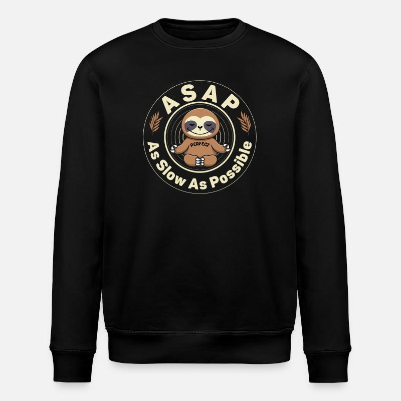 So langsam wie möglich - Stanley/Stella Unisex Bio-Sweatshirt ROLLER - Schwarz