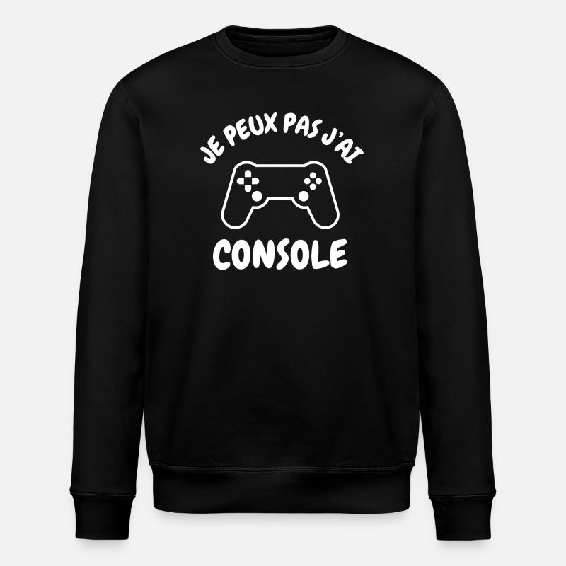 Je peux pas j'ai console - Sweat bio ROLLER Stanley/Stella Unisexe - noir