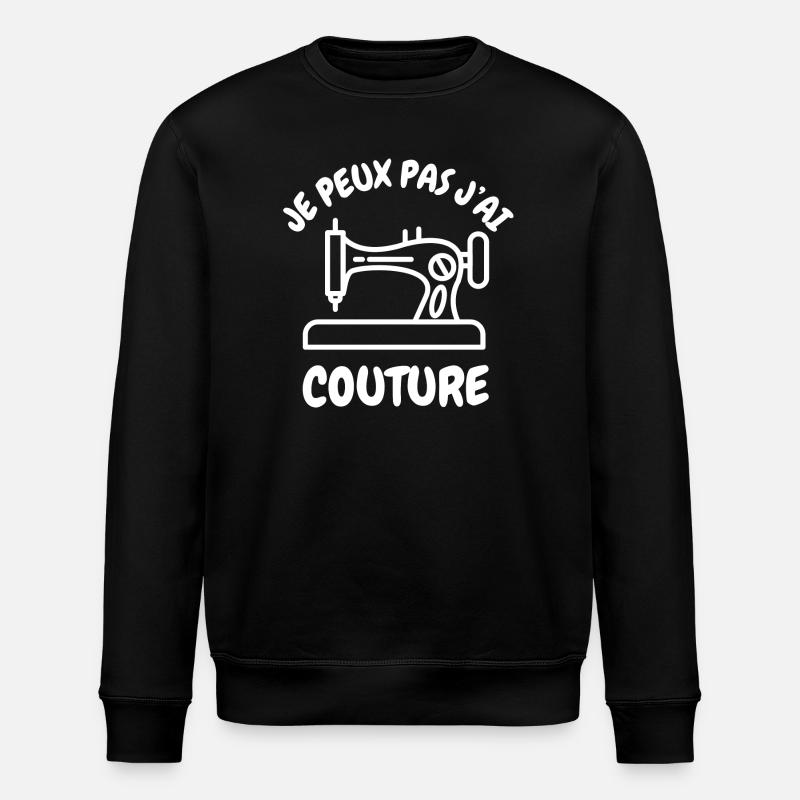 I can't I sewed - Stanley/Stella ROLLER Unisex Organic Sweatshirt - black