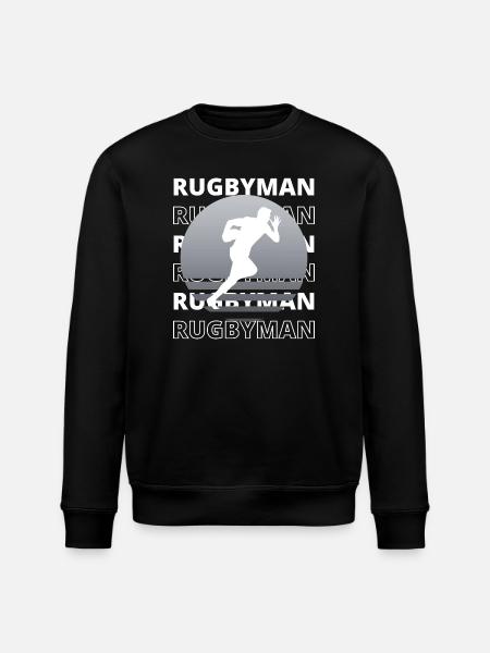 Rugbyman, sportif et dynamique - Sweat bio ROLLER Stanley/Stella Unisexe - noir