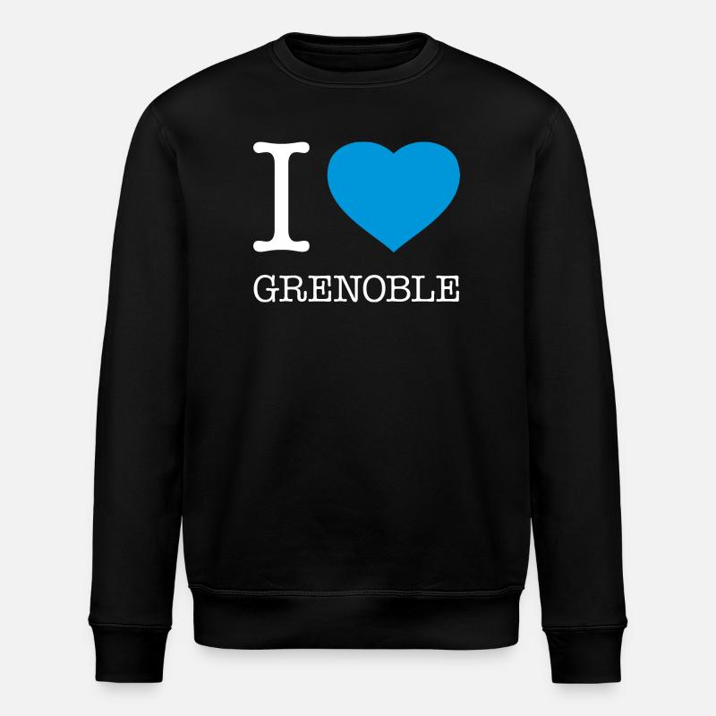 J’ADORE GRENOBLE - Sweat bio ROLLER Stanley/Stella Unisexe - noir