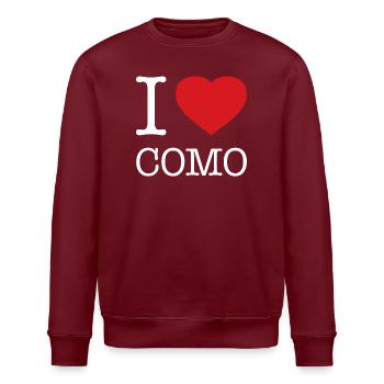 J’ADORE CÔME - Sweat bio ROLLER Stanley/Stella Unisexe - bordeaux - Devant - Nik (191cm)