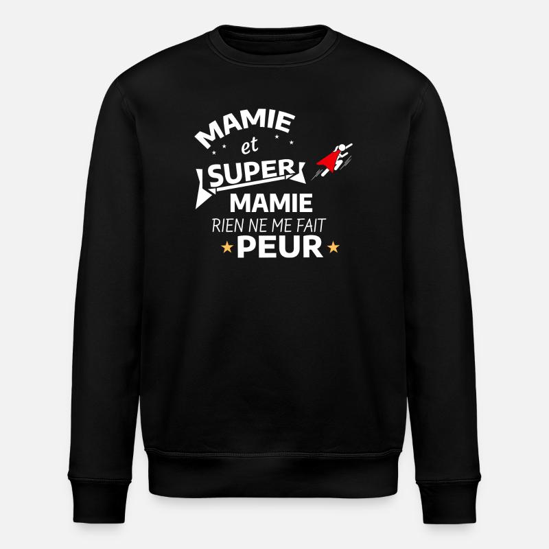 Maman Super Héroïne Affichette - Sweat bio ROLLER Stanley/Stella Unisexe - noir