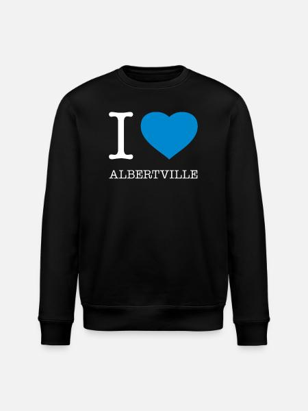 J’ADORE ALBERTVILLE - Sweat bio ROLLER Stanley/Stella Unisexe - noir