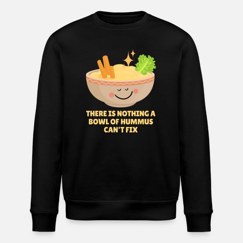 Wir lieben Hummus - Stanley/Stella Unisex Bio-Sweatshirt ROLLER - Schwarz