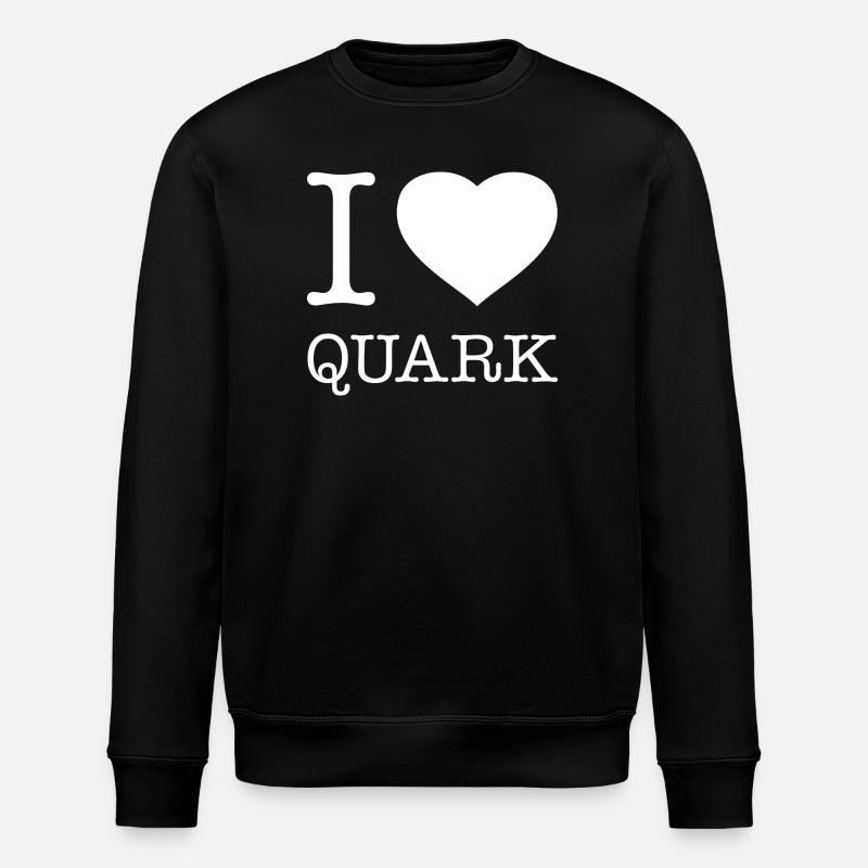 I LOVE QUARK - Stanley/Stella Unisex Bio-Sweatshirt ROLLER - Schwarz