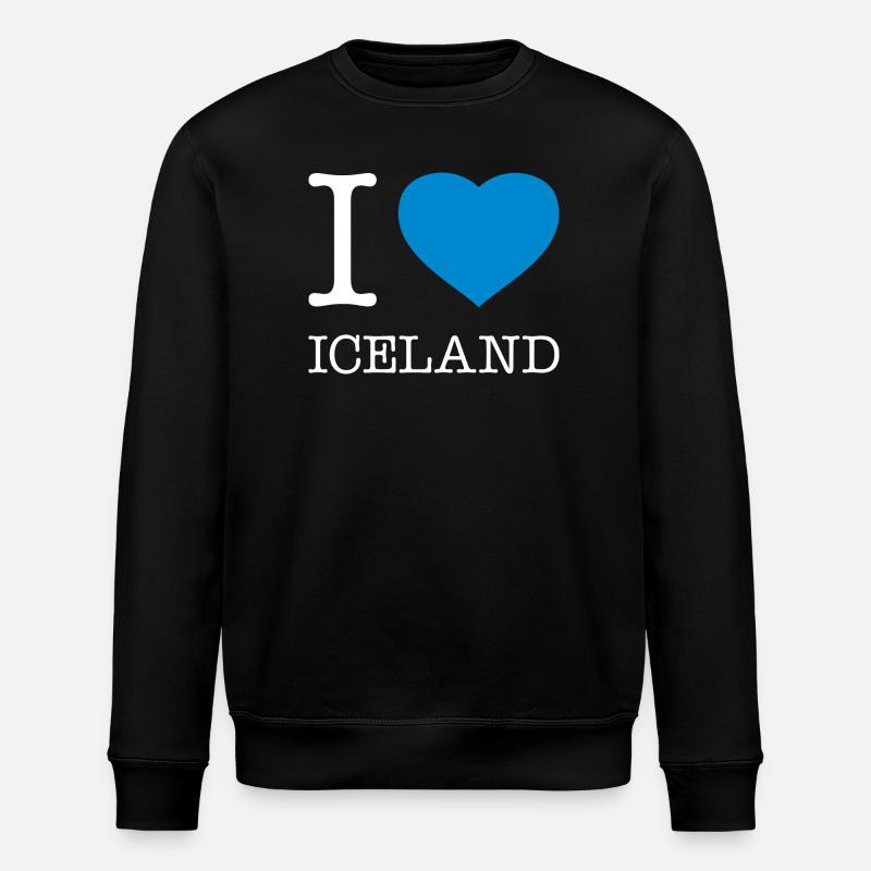 J’ADORE L’ISLANDE - Sweat bio ROLLER Stanley/Stella Unisexe - noir