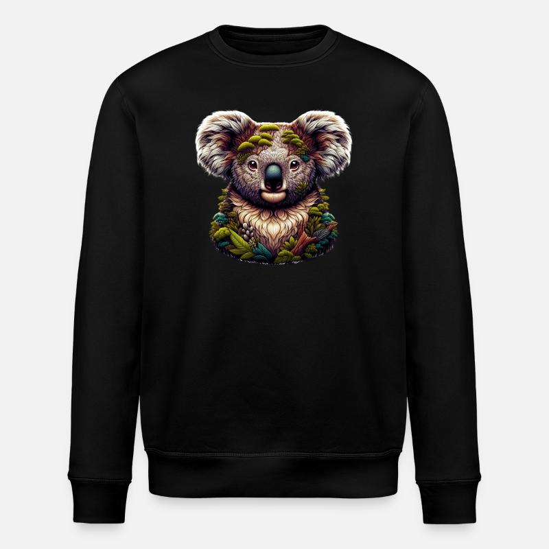 Koala - Stanley/Stella ROLLER Unisex Organic Sweatshirt - black