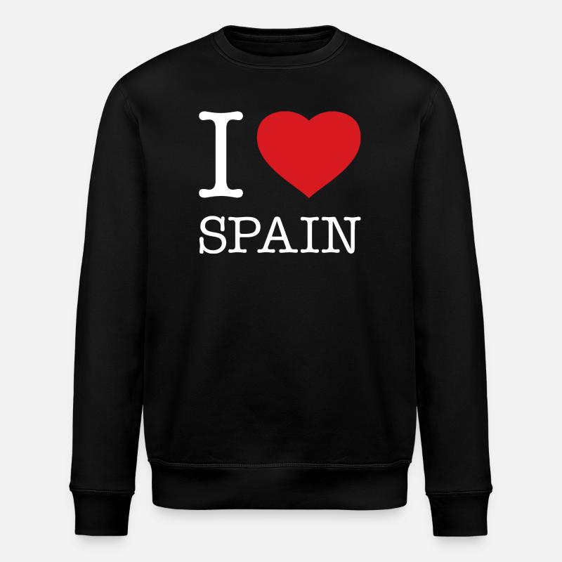 I LOVE SPAIN - Stanley/Stella Unisex Bio-Sweatshirt ROLLER - Schwarz