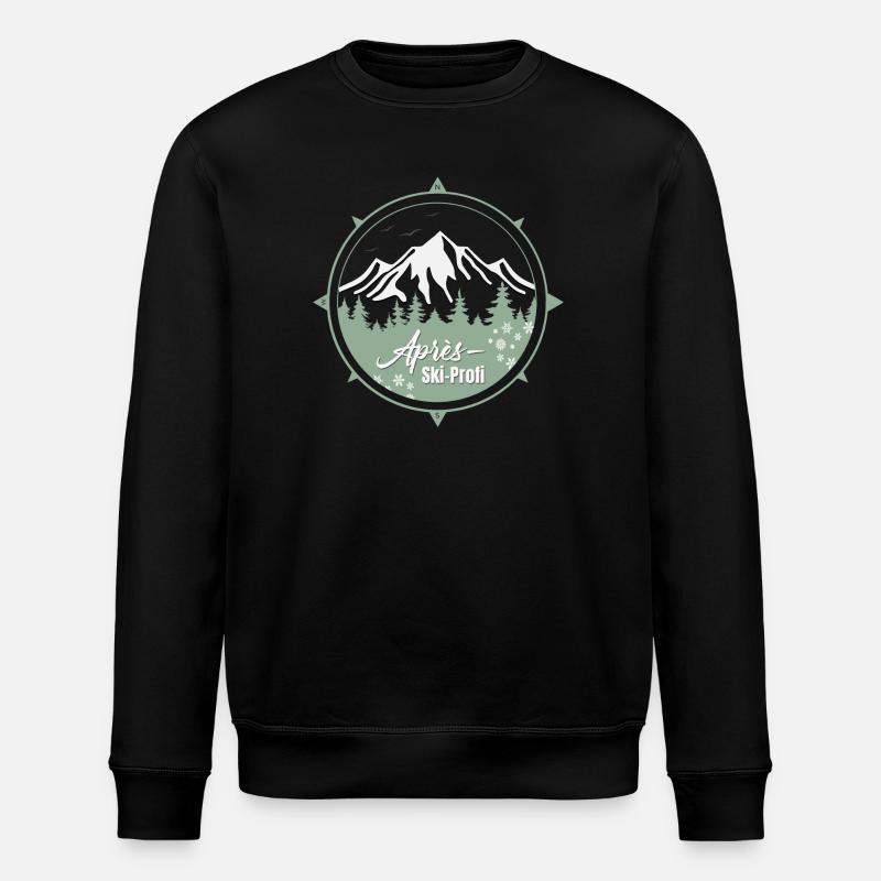 Ski Kompas - Sweat bio ROLLER Stanley/Stella Unisexe - noir