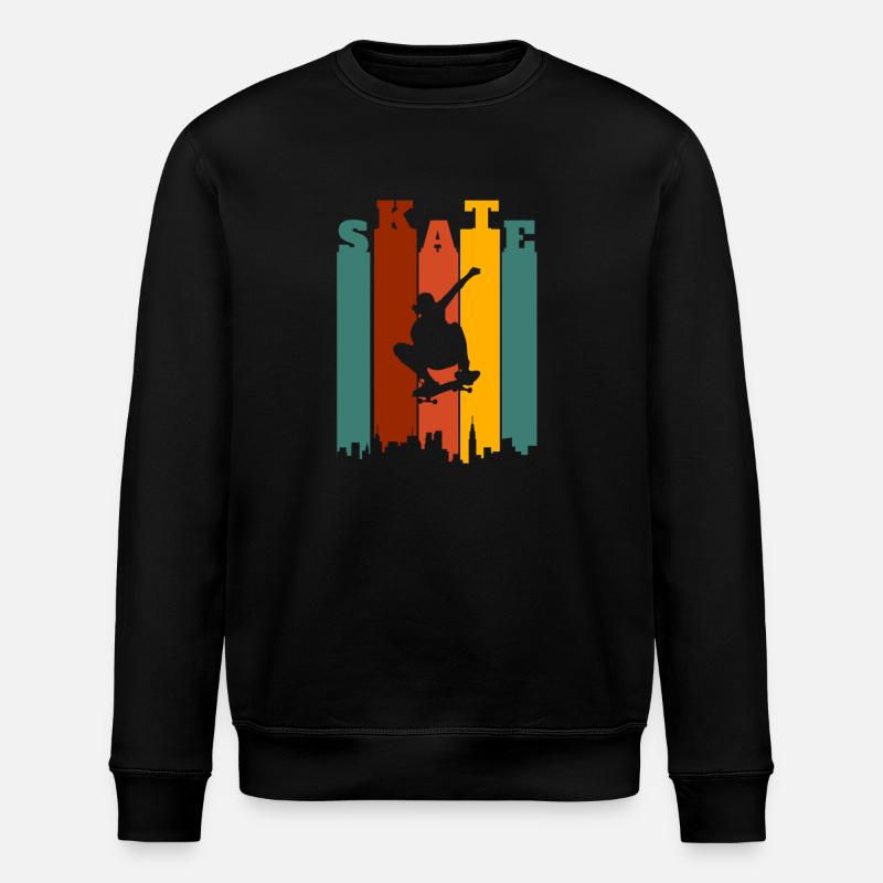 Skateboarder Retro - Sweat bio ROLLER Stanley/Stella Unisexe - noir