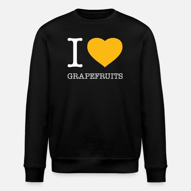I LOVE GRAPEFRUITS - Stanley/Stella Unisex Bio-Sweatshirt ROLLER - Schwarz