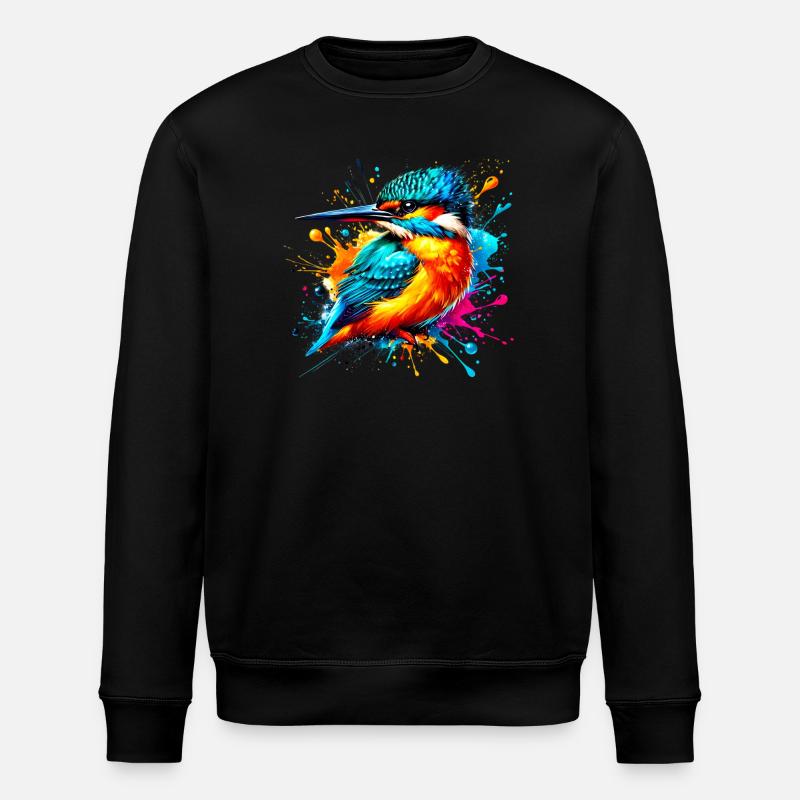 Eisvogel - Stanley/Stella Unisex Bio-Sweatshirt ROLLER - Schwarz