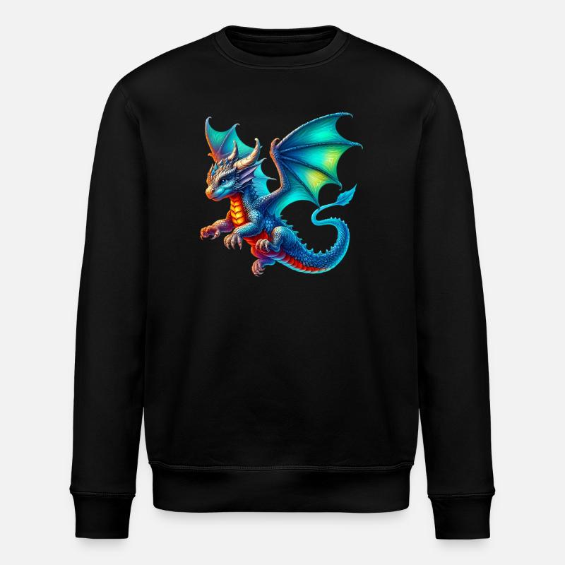 Dragon - Stanley/Stella ROLLER Unisex Organic Sweatshirt - black