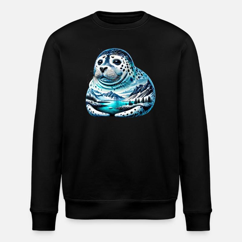 Phoque - Sweat bio ROLLER Stanley/Stella Unisexe - noir