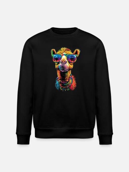 Chameau Dromadaire Camel de Bactriane Cadeau Chameaux - Sweat bio ROLLER Stanley/Stella Unisexe - noir