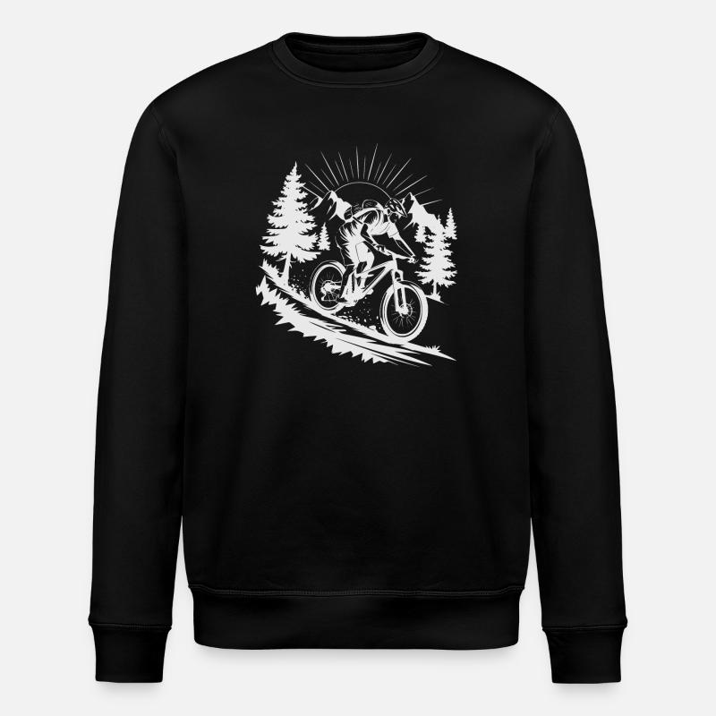 MTB Mountainbike - Stanley/Stella Unisex Bio-Sweatshirt ROLLER - Schwarz
