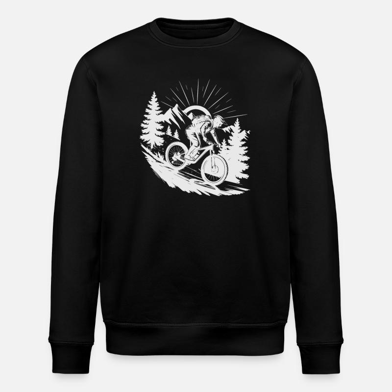 MTB Mountainbike - Stanley/Stella Unisex Bio-Sweatshirt ROLLER - Schwarz