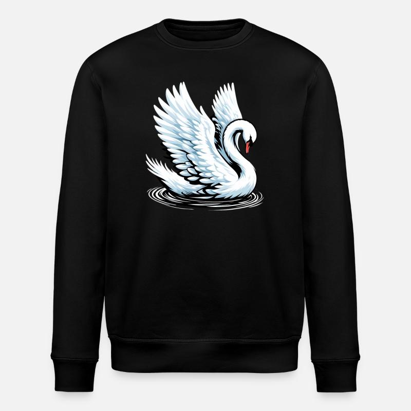 Swan - Stanley/Stella ROLLER Unisex Organic Sweatshirt - black