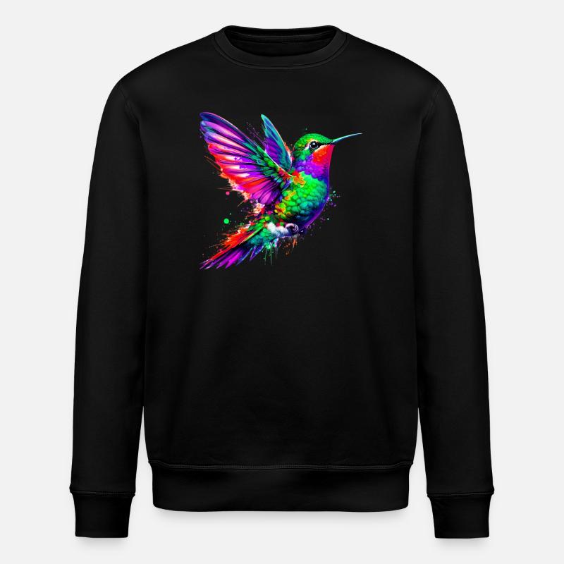 Hummingbird - Stanley/Stella ROLLER Unisex Organic Sweatshirt - black