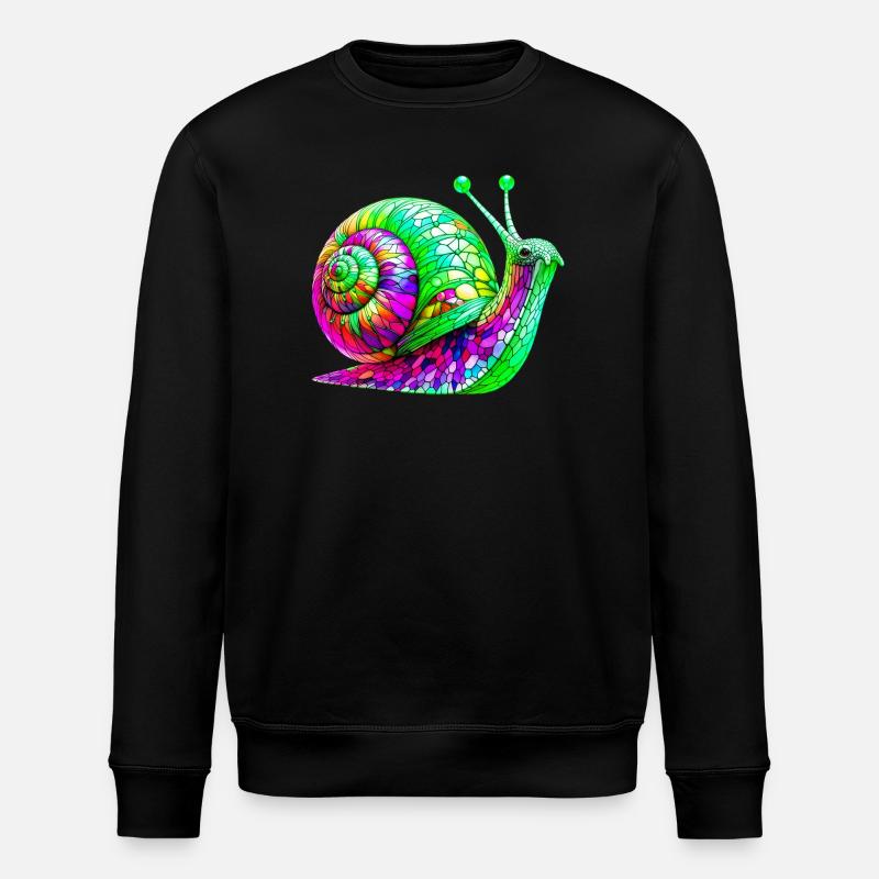 Snail - Stanley/Stella ROLLER Unisex Organic Sweatshirt - black