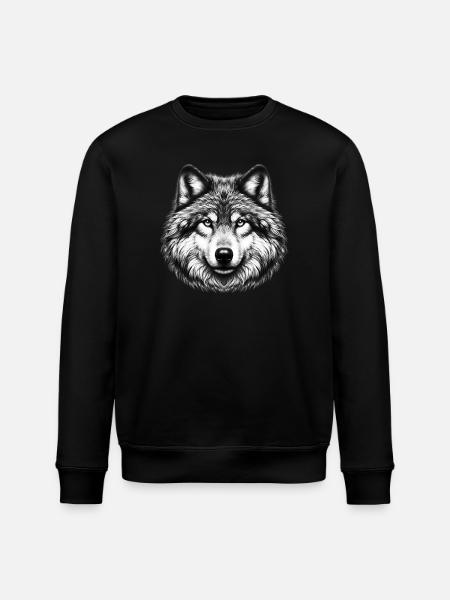 Wolf - Stanley/Stella Unisex Bio-Sweatshirt ROLLER - Schwarz