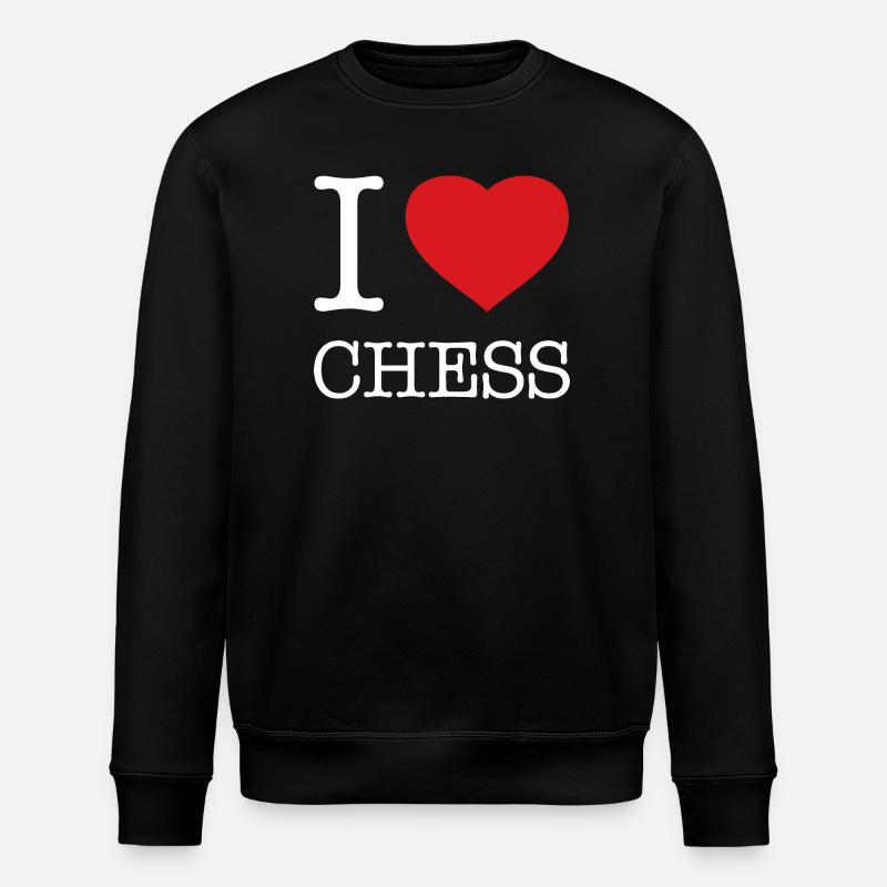 J’ADORE LES ÉCHECS - Sweat bio ROLLER Stanley/Stella Unisexe - noir