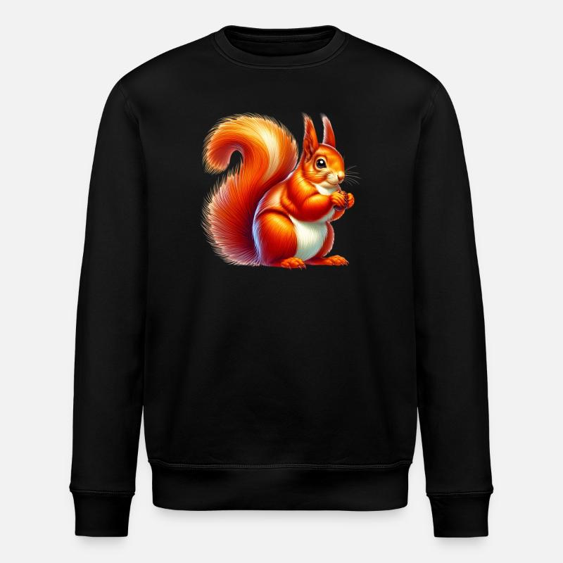 Écureuil - Sweat bio ROLLER Stanley/Stella Unisexe - noir