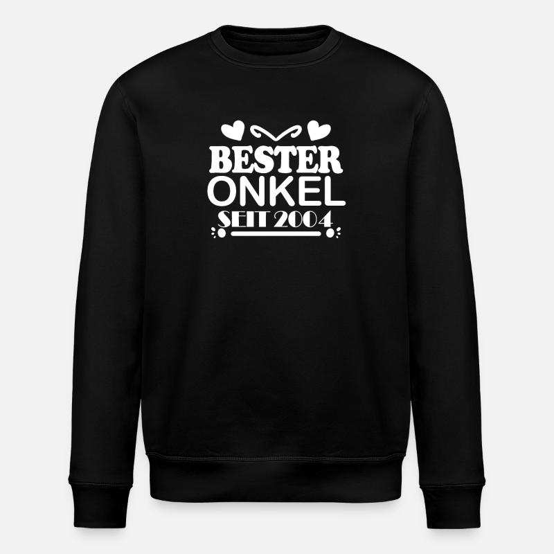 Bester Onkel seit 2004 - Stanley/Stella Unisex Bio-Sweatshirt ROLLER - Schwarz