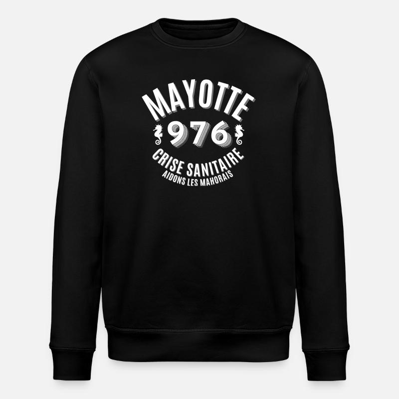 Mayotte, Mahorais, Mahoraise - Sweat bio ROLLER Stanley/Stella Unisexe - noir