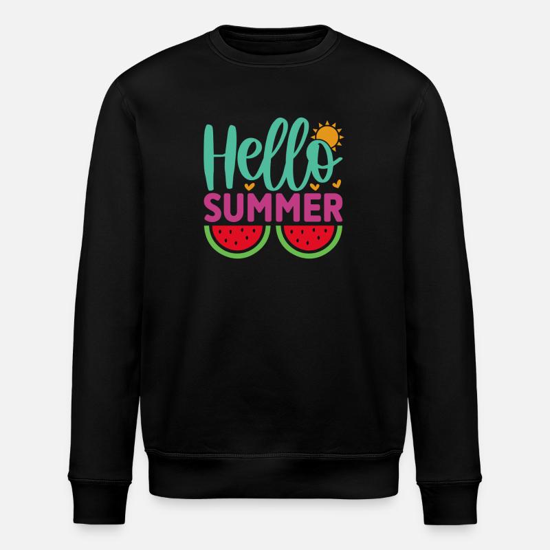 Hello Summer - Stanley/Stella ROLLER Unisex Organic Sweatshirt - black