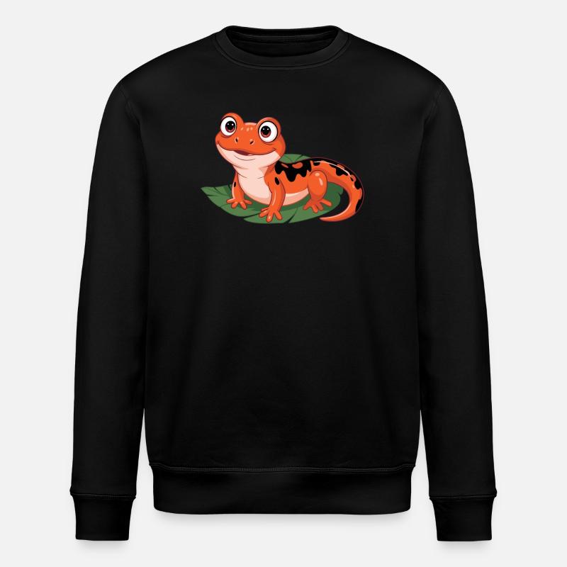 Fiery Leaf Salamander - Stanley/Stella ROLLER Unisex Organic Sweatshirt - black