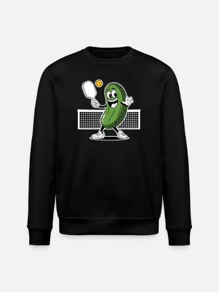 Dill With It Pickleball Player - Stanley/Stella ROLLER Unisex Organic Sweatshirt - black