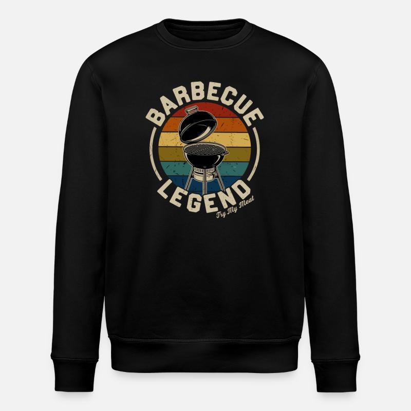 Grill Legende Retro - Stanley/Stella Unisex Bio-Sweatshirt ROLLER - Schwarz