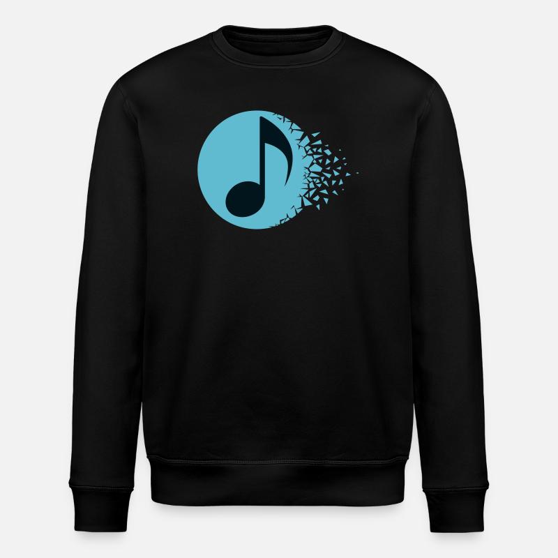 Melodische Burst-Note - Stanley/Stella Unisex Bio-Sweatshirt ROLLER - Schwarz