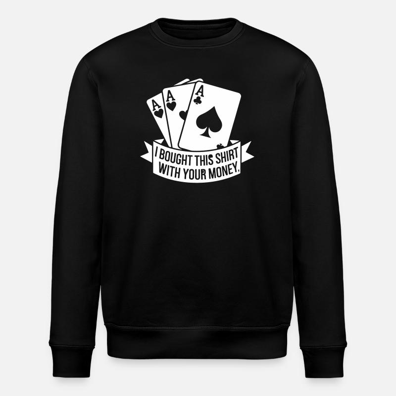 Poker Sieg - Stanley/Stella Unisex Bio-Sweatshirt ROLLER - Schwarz
