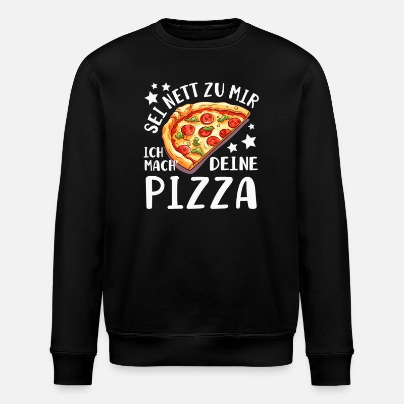 PIzza Bäcker Pizzaiolo - Stanley/Stella Unisex Bio-Sweatshirt ROLLER - Schwarz