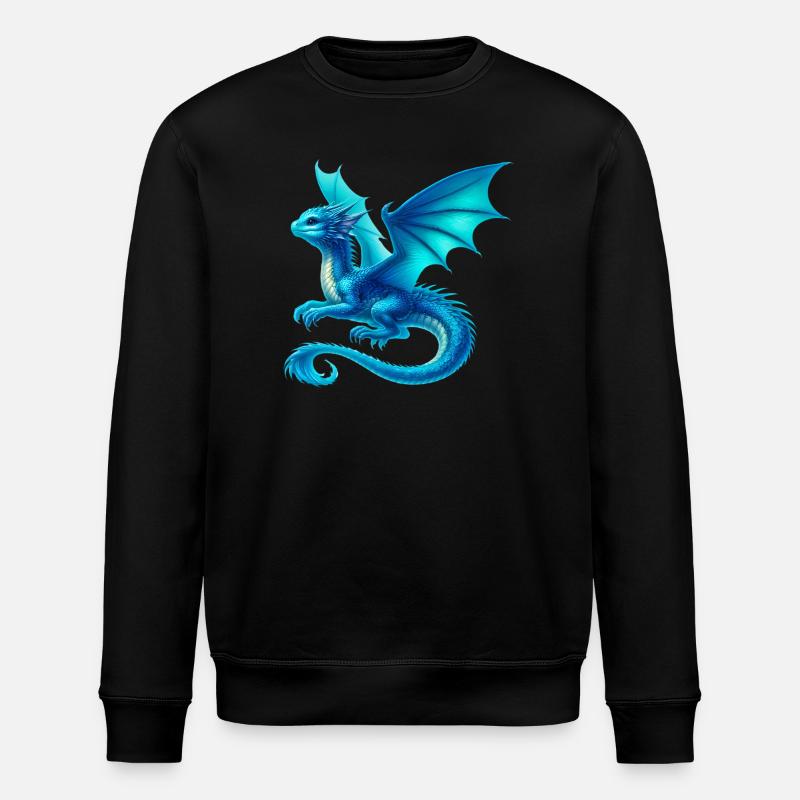 Drache - Stanley/Stella Unisex Bio-Sweatshirt ROLLER - Schwarz