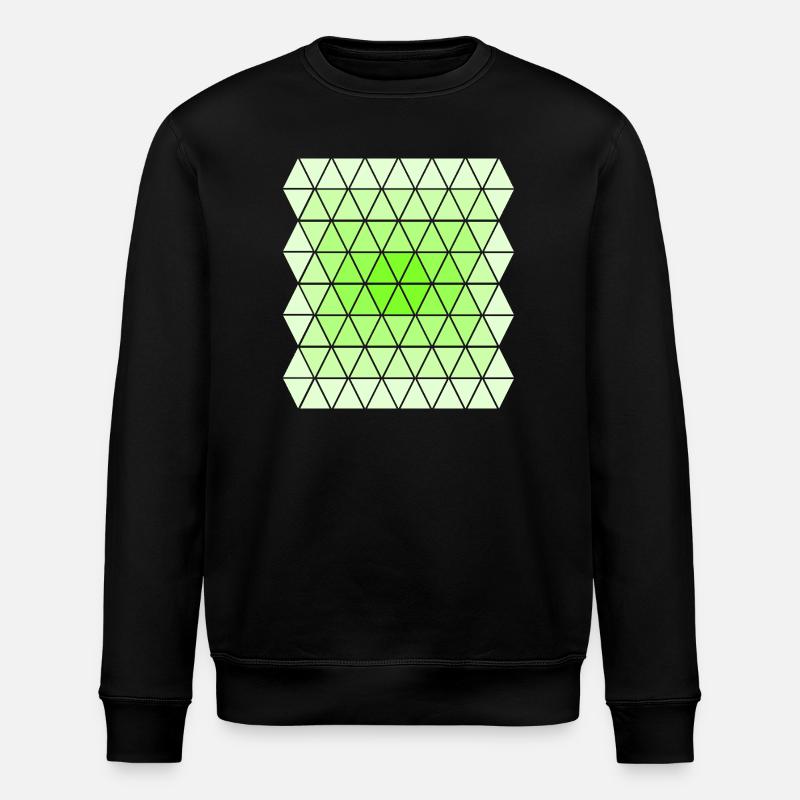 Green Gradient Pattern - Stanley/Stella ROLLER Unisex Organic Sweatshirt - black