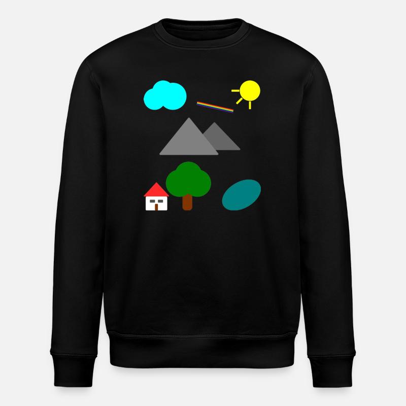 Paysage Simple - Sweat bio ROLLER Stanley/Stella Unisexe - noir