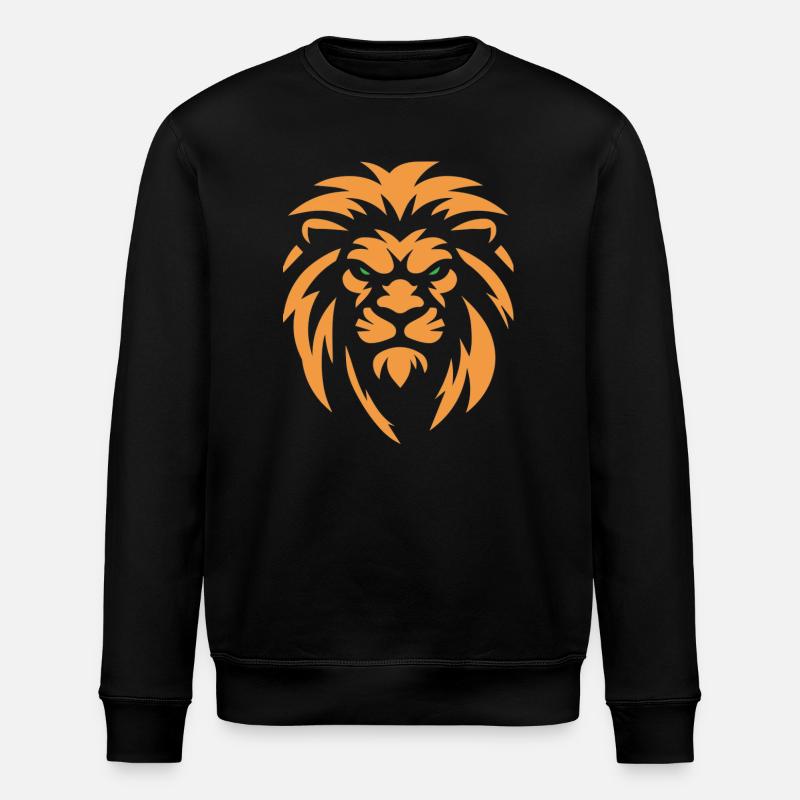 Angry Lion - Stanley/Stella ROLLER Unisex Organic Sweatshirt - black