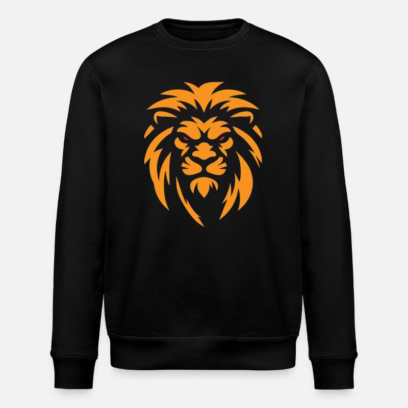Angry Lion - Stanley/Stella ROLLER Unisex Organic Sweatshirt - black